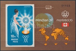 ** 1973 Olimpiai érmesek (II.) - München Vágott Blokk (13.000) - Autres & Non Classés