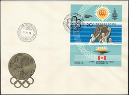 1976 Olimpiai érmesek (III.) - Montreal Vágott Blokk FDC-n (3.500) - Andere & Zonder Classificatie