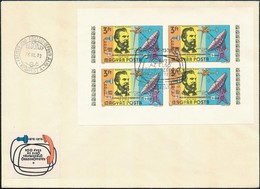 1976 100 éves Az Első Távbeszélő-összeköttetés Vágott Kisív FDC-n (4.000) - Andere & Zonder Classificatie