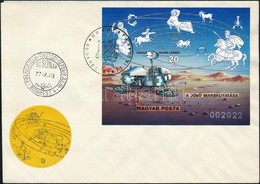 1977 Szputnyiktól A Vikingig Vágott Blokk FDC-n (5.000) - Otros & Sin Clasificación