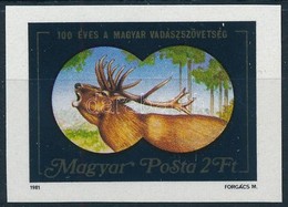 ** 1981 100 éves A Magyar Vadászszövetség Vágott Bélyeg - Andere & Zonder Classificatie