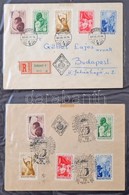 FDC Gyűjtemény 1949-1959, 71 Db Jobbakkal Levélberakóban, Közte Több Ajánlott, Néhány Bélyegzés Nélküli. Érdemes Megnézn - Autres & Non Classés