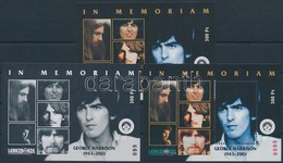 ** 2002 George Harrison Fogazott + Vágott + Feketenyomat (17.200) - Otros & Sin Clasificación