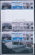 ** 2016/05 Felrobbantott Vasúti Hidak V. - Erzsébeth Híd 4 Db-os Emlékív Garnitúra (28.000) - Sonstige & Ohne Zuordnung