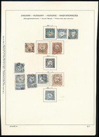 O Hírlapilleték Bélyeg összeállítás Albumlapon 1868-1898, összesen 18 Db Bélyeg - Andere & Zonder Classificatie