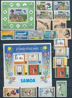 ** Samoa Kis Tétel Berakólapon 1982-1983: 6 Sor + 3 Blokk - Other & Unclassified