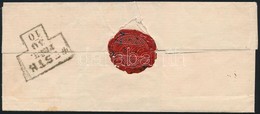 ~1850 'PESTH FRÜH' érkezési Bélyegzés Levélen / Arrival Postmark On Cover - Altri & Non Classificati