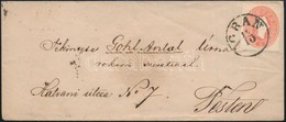 ~1862 5kr Levélen / On Cover 'GRAN' - Pest - Otros & Sin Clasificación