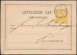 1871 2kr Díjjegyes Levelezőlap / PS-card 'VINGA' - Temesvár - Autres & Non Classés