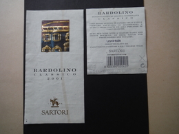 Bardolino Classico Sartori 2001 - Casa Vinicola Sartori à Negrar - ITALIE - Autres & Non Classés