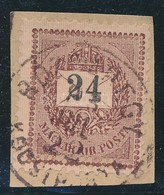 1889 24 Kr 'RÓZSAHEGY / KOCSIPOSTA'  Alul Céglyukasztás Részlete - Otros & Sin Clasificación