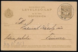 1909 Díjjegyes Levelezőlap 'NOVSKA-DUGOSELO' Mozgóposta Bélyegzéssel - Otros & Sin Clasificación