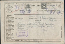 1917 Díjjegyes Távirat (4.000) - Andere & Zonder Classificatie