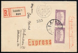 1917 Ajánlott Expressz Levél 1K Bérmentesítéssel 'SZABADKA' - München - Otros & Sin Clasificación