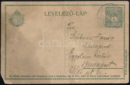 1918 Levelezőlap JÓKÚT - NAGYSZOMBAT - GALÁNTA 208 Vasúti Mozgóposta Bélyegzéssel - Andere & Zonder Classificatie