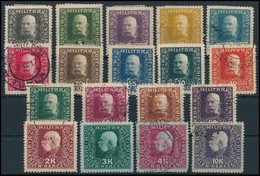 * O 1916 Teljes Sor, A 3K Falcos / Hinged (20.000) - Other & Unclassified