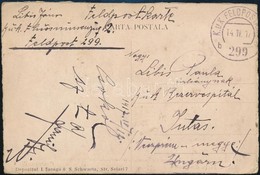 1917 Tábori Posta Képeslap 'K.u.K. Pionierbataillon No.5. Flussminenzug No.2.' + 'FP 299 B' - Otros & Sin Clasificación