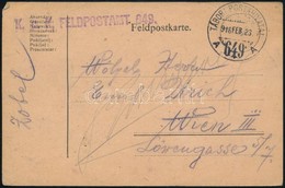 1918 Tábori Posta Levelezőlap / Field Postcard 'TP 649 A' - Andere & Zonder Classificatie