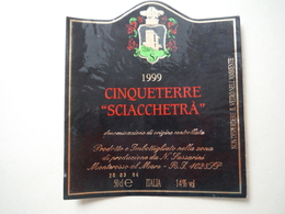 Cinqueterre "Sciacchetrà" 1999 - N. Sassarini à Monterosso Al Mare - ITALIE - Altri & Non Classificati