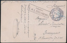 1917 Képeslap / Postcard 'ZENSURIERT S.M.S. BABENBERG' - Altri & Non Classificati