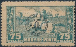 * Debrecen II. 1920 75f Fordított Felülnyomással és Bodor Vizsgálójellel (17.500) - Andere & Zonder Classificatie