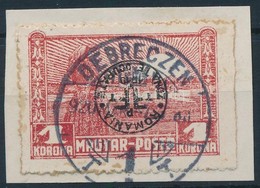 Debrecen II. 1920 1K Fordított Felülnyomással, Bodor Vizsgálójellel (35.000) - Sonstige & Ohne Zuordnung