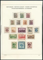 O 1919 46 Db Nyugat-magyarországi Bélyeg Bodor Vizsgálójellel 4 Albumlapon (37.810) - Andere & Zonder Classificatie