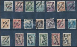 * 1919 20 Klf Bélyeg / 20 Stamps. Signed: Bodor - Sonstige & Ohne Zuordnung