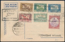 1924  Budapest - Esztergom Alkalmi Légi Képeslap - Andere & Zonder Classificatie