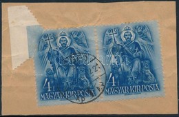 1938 Szent István 4f Pár ívbehajlás Miatt Látványosan Elfogazva, Nyitva Kivágáson - Otros & Sin Clasificación