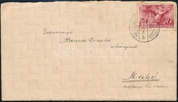 1940 Levél TARACKÖZ-TEPEWBA / BUDAPEST' Kétnyelvű Vasúti Bélyegzéssel / Cover With Bilingual Railway Cancellation - Andere & Zonder Classificatie