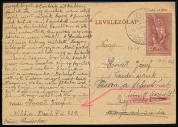 1942 Díjjegyes Levelezőlap 'ÚJVIDÉK-BUDAPEST' Mozgóposta Bélyegzéssel - Andere & Zonder Classificatie