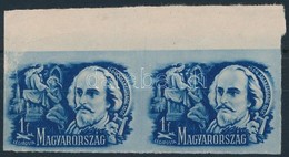 (*) 1948 Költők-írók 1f Fogazatlan Próbanyomat ívszéli Pár - Sonstige & Ohne Zuordnung