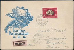 1950 Expressz Levél UPU Bélyeggel - Other & Unclassified