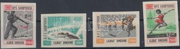 ** 1963 Téli Olimpia, Innsbruck Vágott Sor Mi 798-801 - Altri & Non Classificati