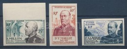 ** 1954 Katonaorvosok Mi 315-317 Vágott / Imperforate Set - Altri & Non Classificati