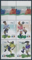 ** 1998 Labdarúgó-világbajnokság, Franciaország: Carlos Nine Karikatúrái Szelvényes Négyestömb,
Football World Cup, Fran - Other & Unclassified