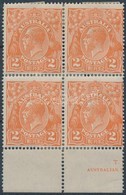 * 1914 Forgalmi ívszéli Négyestömb Mi 34 XA - Andere & Zonder Classificatie