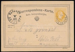 1876 Díjjegyes Levelezőlap / PS-card 'PRZEMYSLANY' - 'BUDAPEST' - Andere & Zonder Classificatie