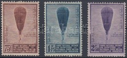 * 1932 Sztratoszférakutatás, Piccard Ballon Sor Mi 344-346 - Otros & Sin Clasificación