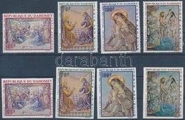 ** 1968 Karácsony, Festmények Fogazott + Vágott Sor Mi 364-367 - Autres & Non Classés