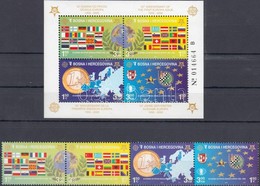 ** 2006 50 éves A CEPT Négyescsík Mi 419-422 A + Blokk Mi 27 - Andere & Zonder Classificatie