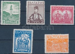 ** 1935 Dimitar Emlékmű Sor Mi 291-295 - Autres & Non Classés