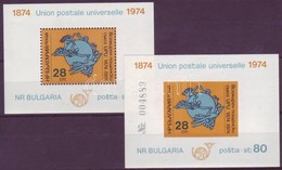 ** 1974 100 éves Az UPU Fogazott + Vágott Blokk Mi 52 A + B - Andere & Zonder Classificatie