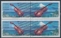 ** 1994 Zene Négyestömb,
Music Block Of 4
Mi 1595-1596 - Otros & Sin Clasificación