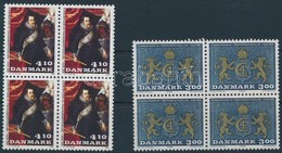 ** 1988 IV. Christian Király Sor Négyestömbben,
King Christian IV. Set In Blocks Of 4
Mi 914-915 - Altri & Non Classificati