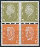 ** 1932 Elnökök Bélyegfüzet Négyestömb összefüggés Mi S46 - Sonstige & Ohne Zuordnung