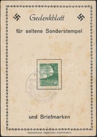 1938 Emléklap Horthy Látogatás Alkalmi Bélyegzéssel - Andere & Zonder Classificatie