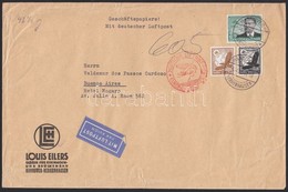 1937 Légi Levél Argentínába 3,25 RM Bérmentesítéssel / Airmail Cover To Argentina With 3,25 RM Franking - Otros & Sin Clasificación