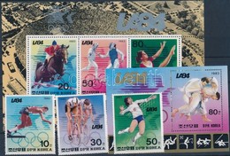 ** 1983 Nyári Olimpia, Los Angeles (III) Sor Mi 2410-2412 + Blokkpár Mi 156 + 163 + De Luxe Blokksorból Kitépett Bélyege - Sonstige & Ohne Zuordnung